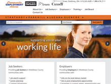 Tablet Screenshot of communityemploymentchoices.ca